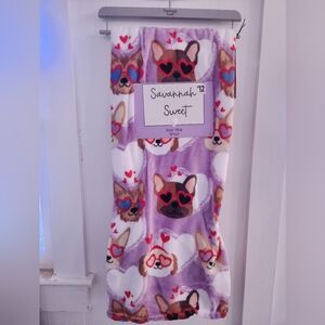 Cute Dog Print Blanket